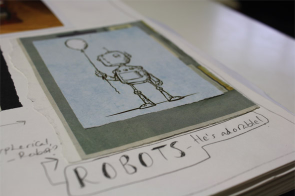 Storybarn - drawing of a robot